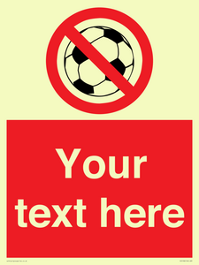 Custom No Ball Games Sign